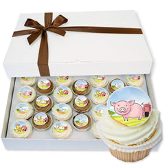 Farm Animal Cupcake Party Box
